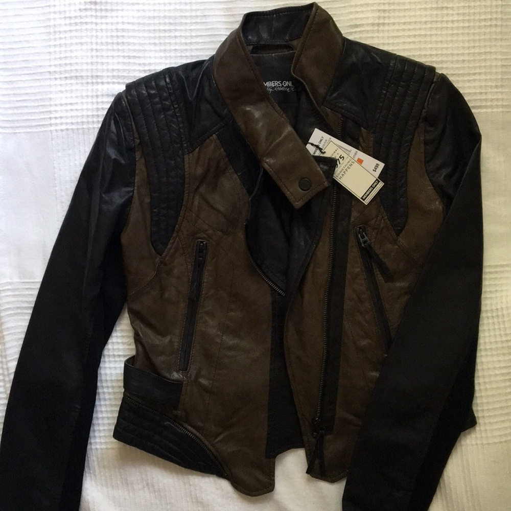 Brand New Members Only Leather Jacket